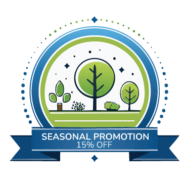 15% seasonal promotion badge